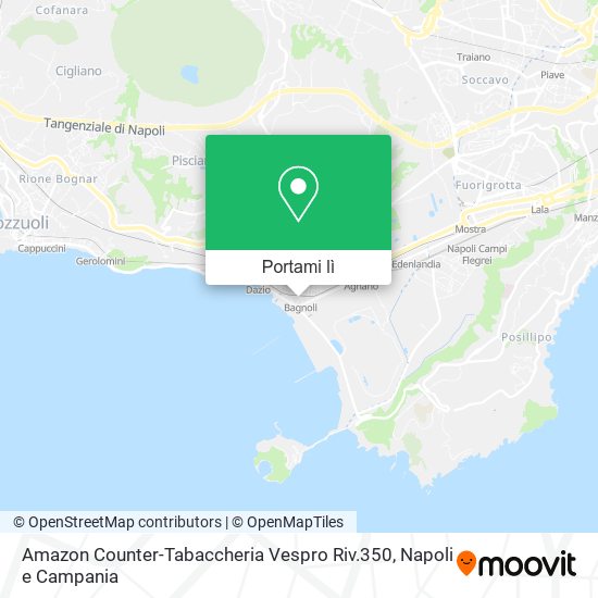 Mappa Amazon Counter-Tabaccheria Vespro Riv.350