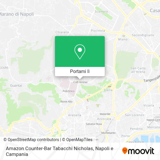 Mappa Amazon Counter-Bar Tabacchi Nicholas
