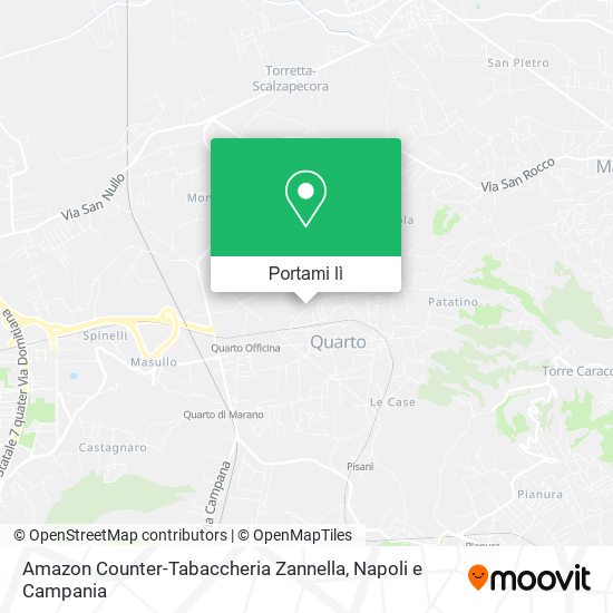 Mappa Amazon Counter-Tabaccheria Zannella