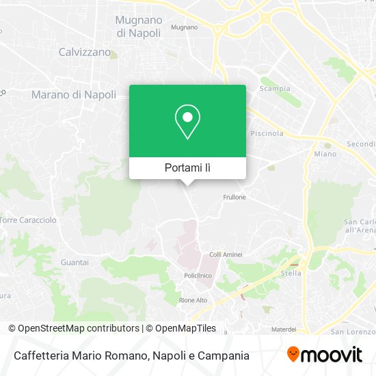 Mappa Caffetteria Mario Romano