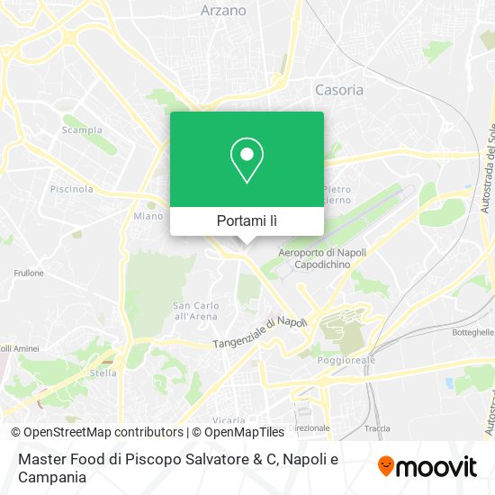 Mappa Master Food di Piscopo Salvatore & C