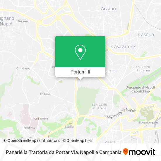 Mappa Panarié la Trattoria da Portar Via