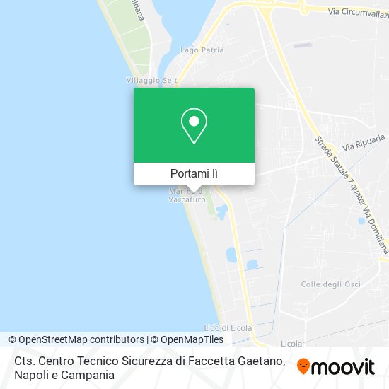 Mappa Cts. Centro Tecnico Sicurezza di Faccetta Gaetano