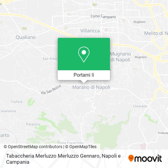 Mappa Tabaccheria Merluzzo Merluzzo Gennaro