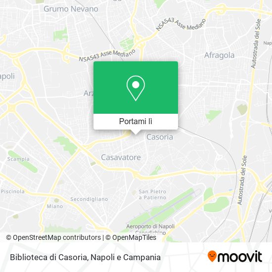 Mappa Biblioteca di Casoria
