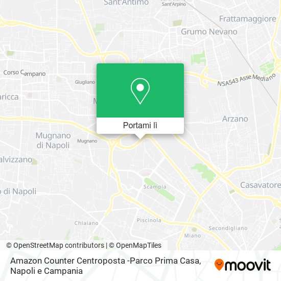 Mappa Amazon Counter Centroposta -Parco Prima Casa
