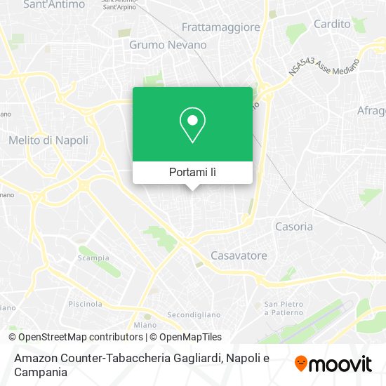 Mappa Amazon Counter-Tabaccheria Gagliardi