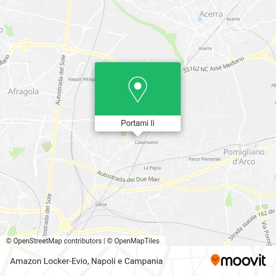 Mappa Amazon Locker-Evio