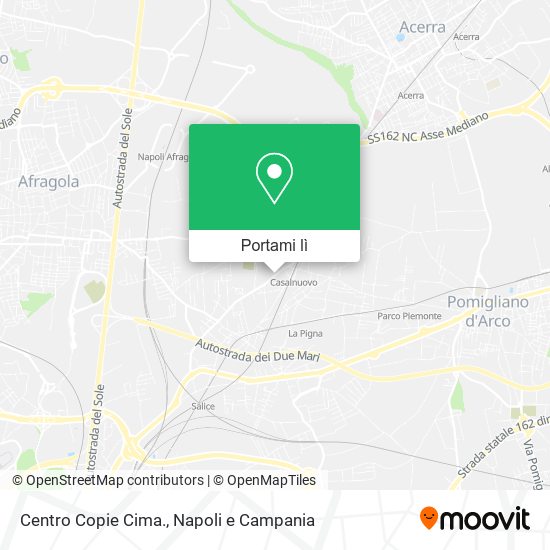 Mappa Centro Copie Cima.
