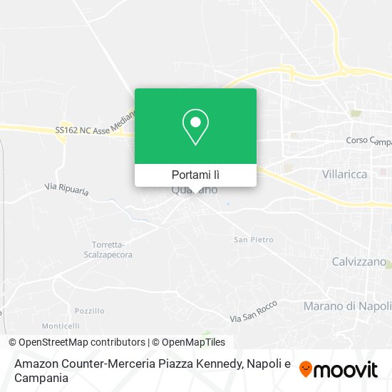 Mappa Amazon Counter-Merceria Piazza Kennedy