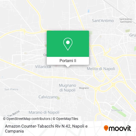 Mappa Amazon Counter-Tabacchi Riv N 42