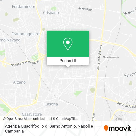 Mappa Agenzia Quadrifoglio di Sarno Antonio