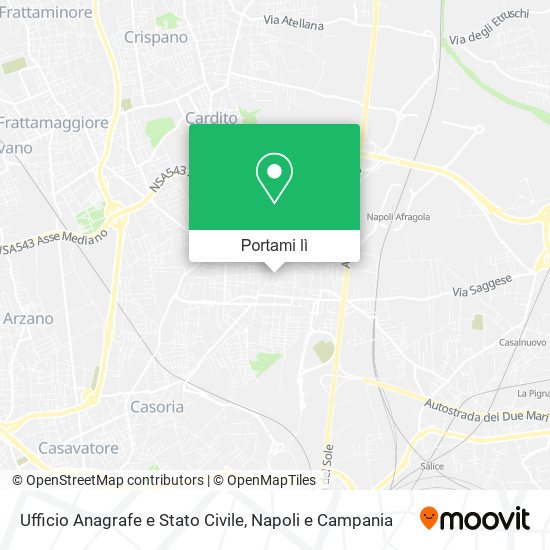 Mappa Ufficio Anagrafe e Stato Civile