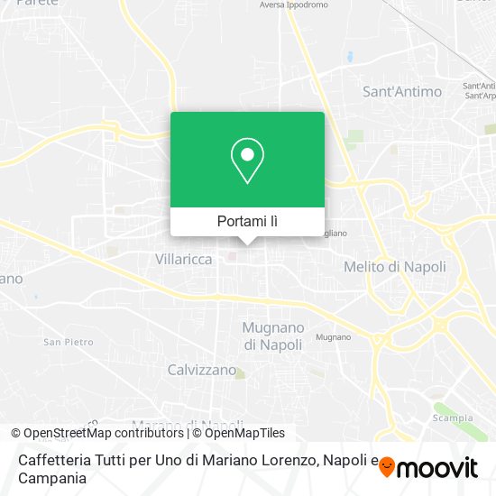 Mappa Caffetteria Tutti per Uno di Mariano Lorenzo
