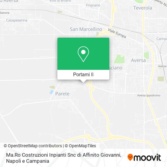 Mappa Ma.Ro Costruzioni Inpianti Snc di Affinito Giovanni