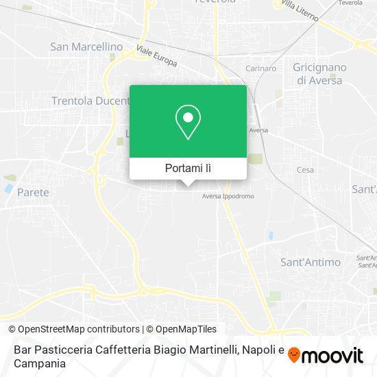 Mappa Bar Pasticceria Caffetteria Biagio Martinelli