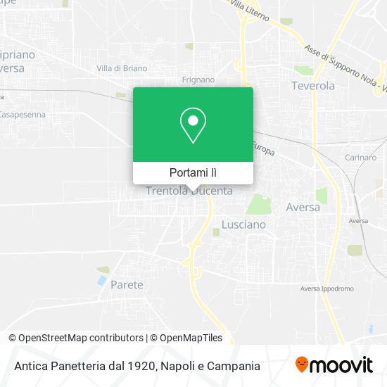 Mappa Antica Panetteria dal 1920