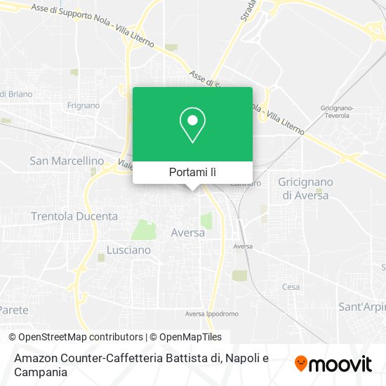 Mappa Amazon Counter-Caffetteria Battista di