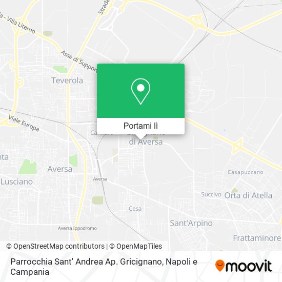 Mappa Parrocchia Sant' Andrea Ap. Gricignano