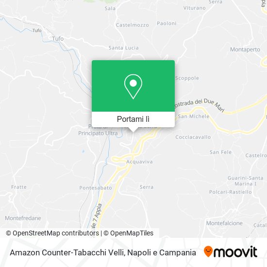 Mappa Amazon Counter-Tabacchi Velli