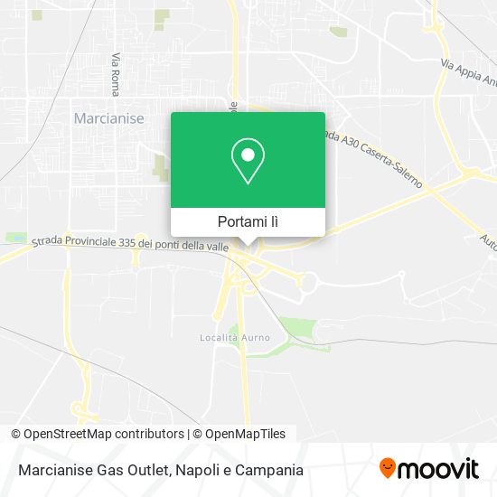 Mappa Marcianise Gas Outlet