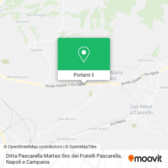 Mappa Ditta Pascarella Matteo Snc dei Fratelli Pascarella