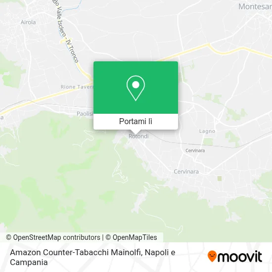 Mappa Amazon Counter-Tabacchi Mainolfi