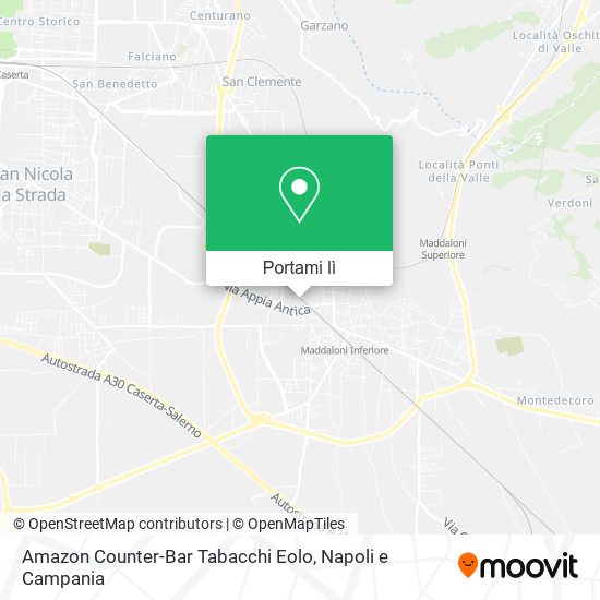 Mappa Amazon Counter-Bar Tabacchi Eolo