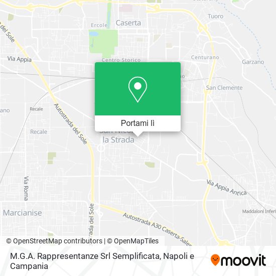 Mappa M.G.A. Rappresentanze Srl Semplificata