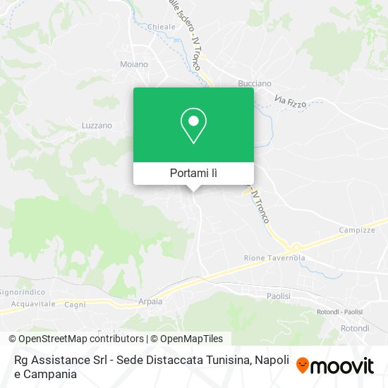 Mappa Rg Assistance Srl - Sede Distaccata Tunisina
