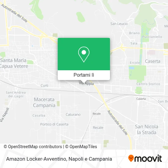 Mappa Amazon Locker-Avventino