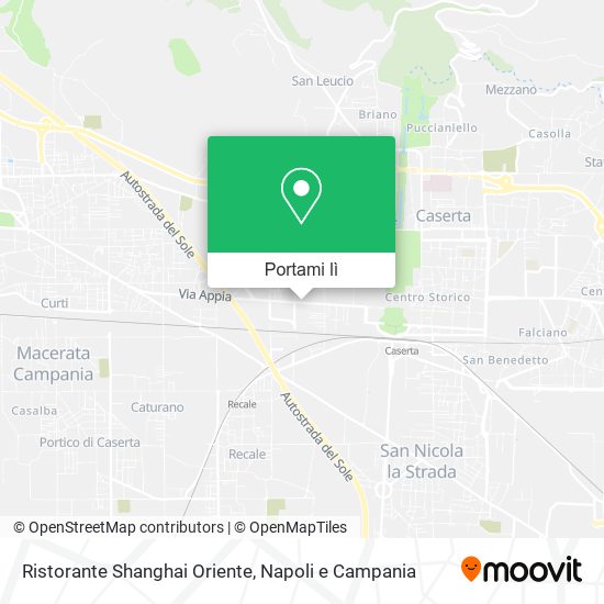 Mappa Ristorante Shanghai Oriente