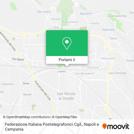 Mappa Federazione Italiana Postelegrafonici Cgil.