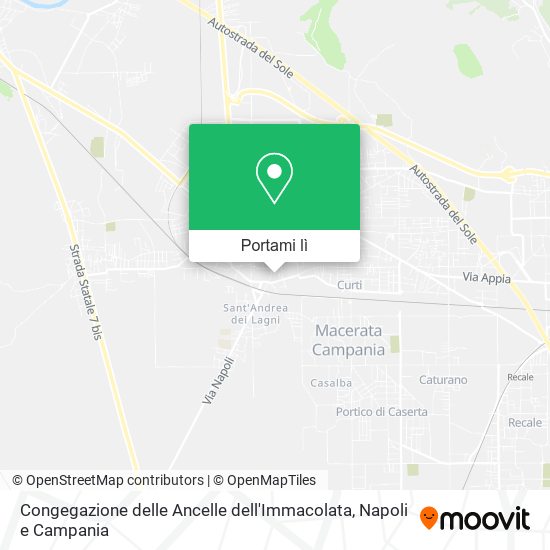 Mappa Congegazione delle Ancelle dell'Immacolata