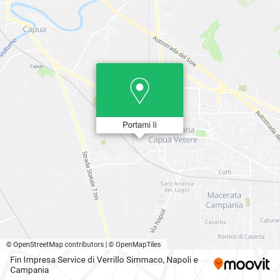 Mappa Fin Impresa Service di Verrillo Simmaco