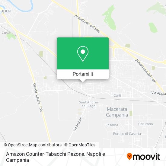 Mappa Amazon Counter-Tabacchi Pezone