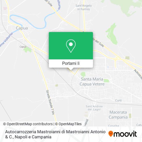 Mappa Autocarrozzeria Mastroianni di Mastroianni Antonio & C.