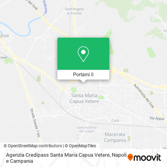 Mappa Agenzia Credipass Santa Maria Capua Vetere