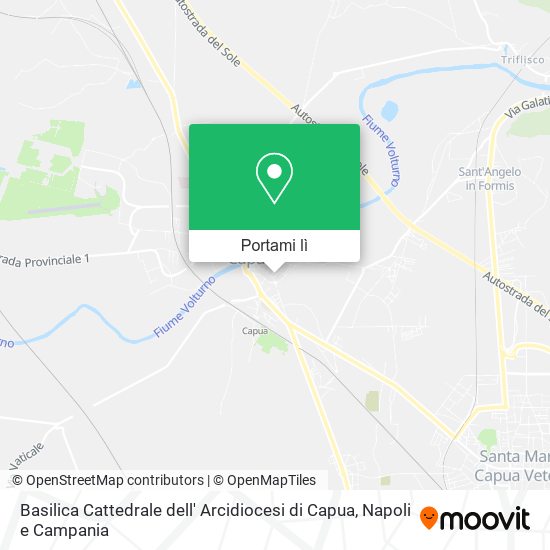 Mappa Basilica Cattedrale dell' Arcidiocesi di Capua