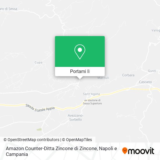 Mappa Amazon Counter-Ditta Zincone di Zincone