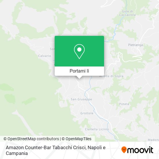 Mappa Amazon Counter-Bar Tabacchi Crisci