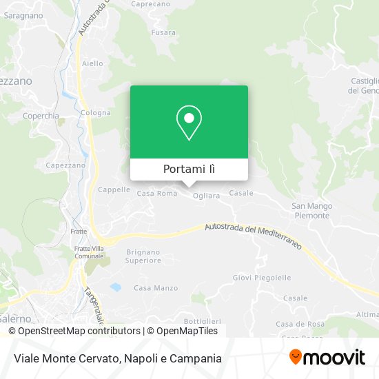 Mappa Viale Monte Cervato