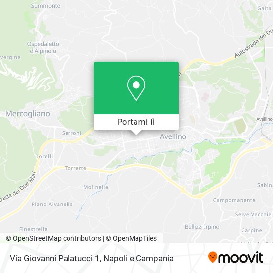 Mappa Via Giovanni Palatucci 1