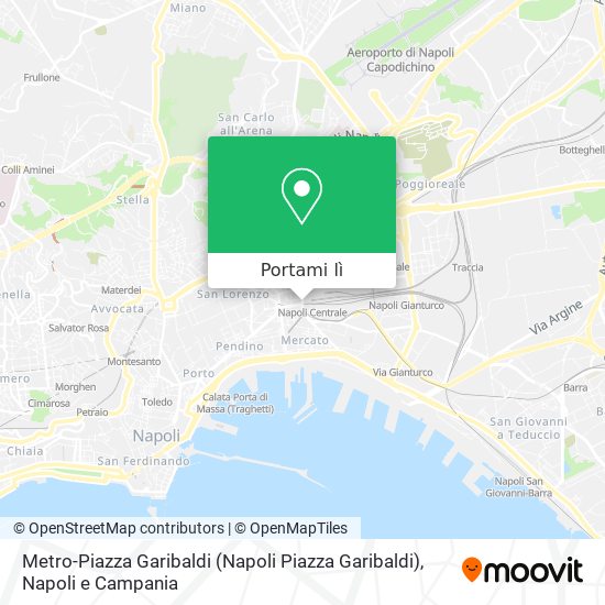 Mappa Metro-Piazza Garibaldi (Napoli Piazza Garibaldi)
