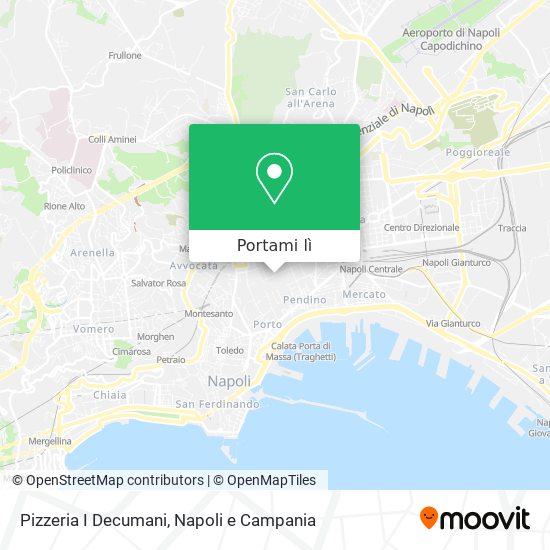 Mappa Pizzeria I Decumani