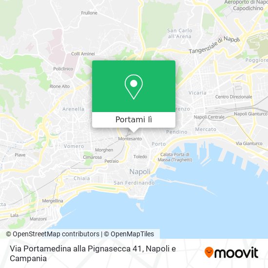 Mappa Via Portamedina alla Pignasecca 41