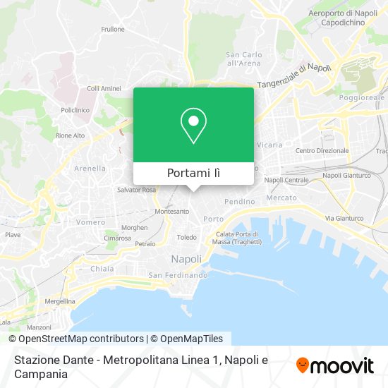Mappa Stazione Dante - Metropolitana Linea 1