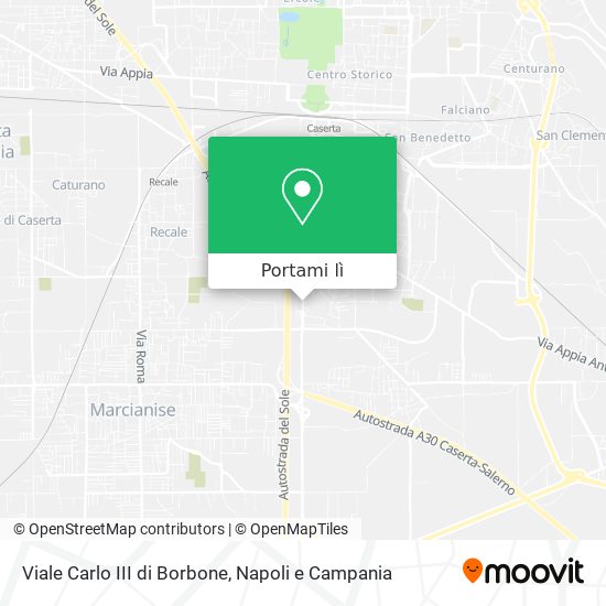 Mappa Viale Carlo III di Borbone