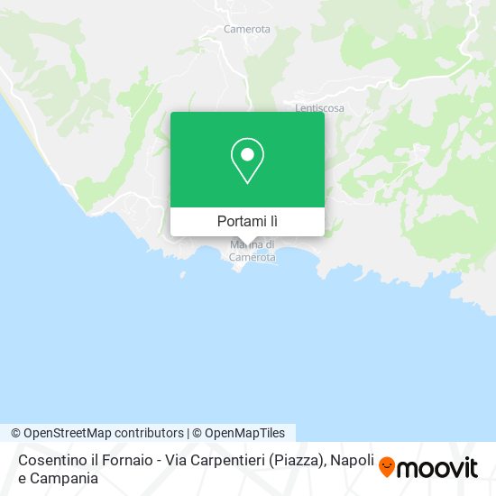 Mappa Cosentino il Fornaio - Via Carpentieri (Piazza)
