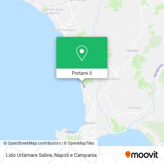 Mappa Lido Urlamare Saline